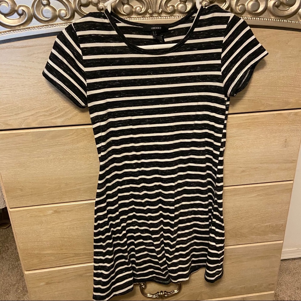 Striped Black and White Dress
